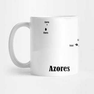 Azores, black Mug